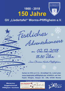 Plakat Weihnachtskonzert 2018 klein